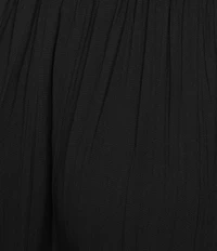 Angie Mid Rise Pull-On Straight Leg Pleated Front Pants