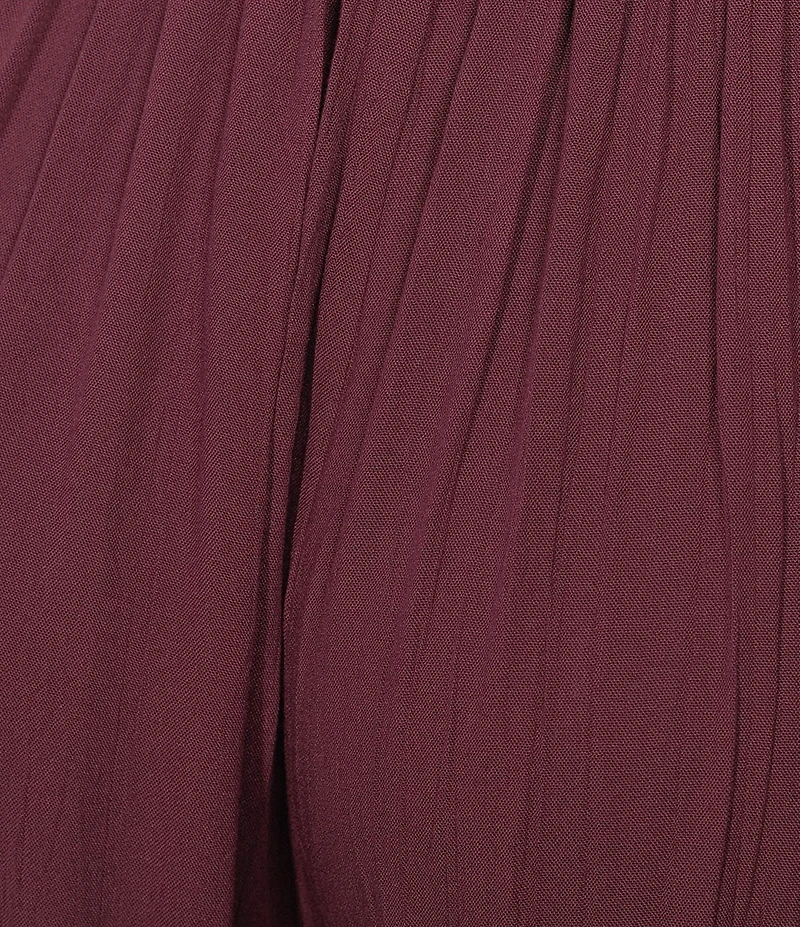 Angie Mid Rise Pull-On Straight Leg Pleated Front Pants