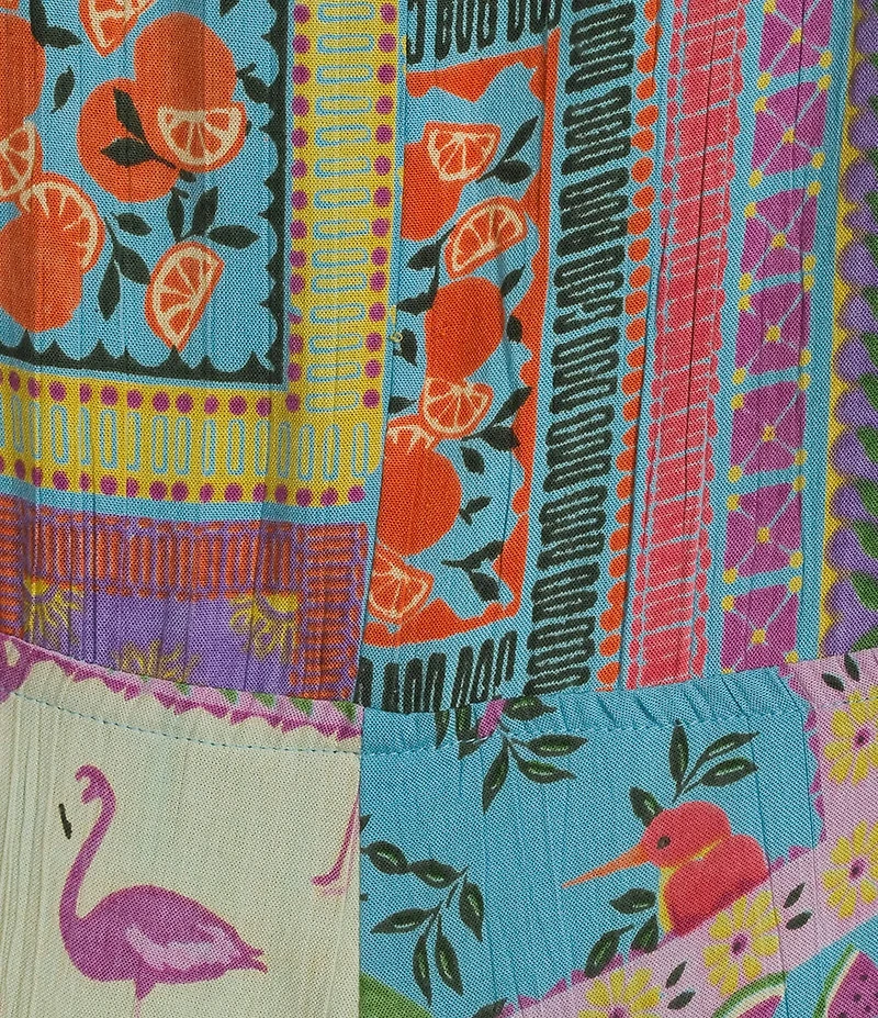 Angie Patchwork Print Romper