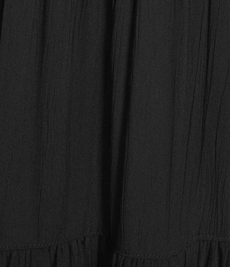 Angie Pleated Tiered Midi Skirt
