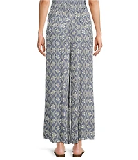 Angie Printed Drawstring Wide Leg Pant