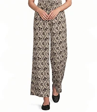 Angie Printed Drawstring Wide Leg Pant