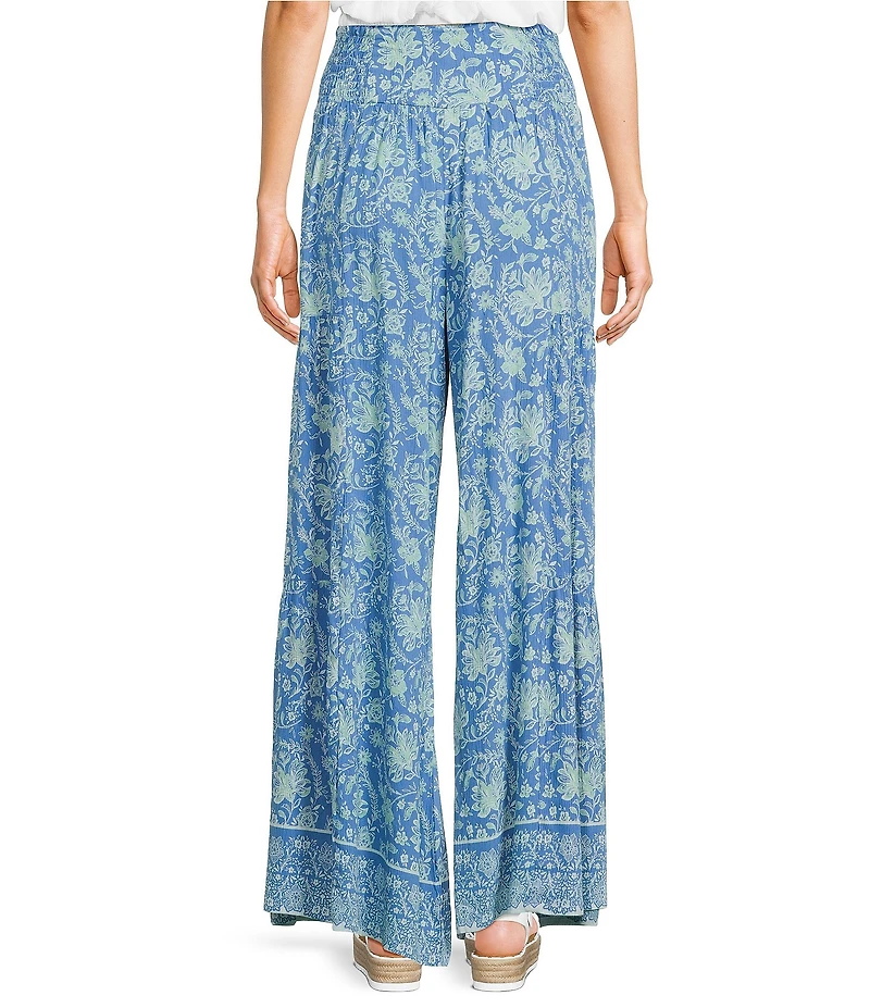 Angie Printed Tiered Wide Leg Pants