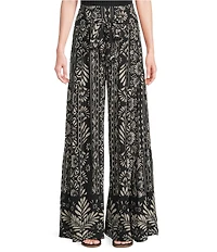Angie Printed Tiered Wide Leg Pants