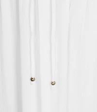 Angie Coordinating Ruffle High-Low Hem Maxi Skirt