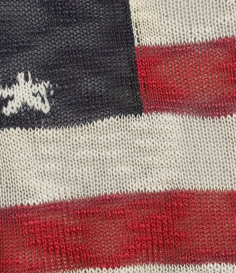 Angie Sleeveless American Flag Knit Tank Top