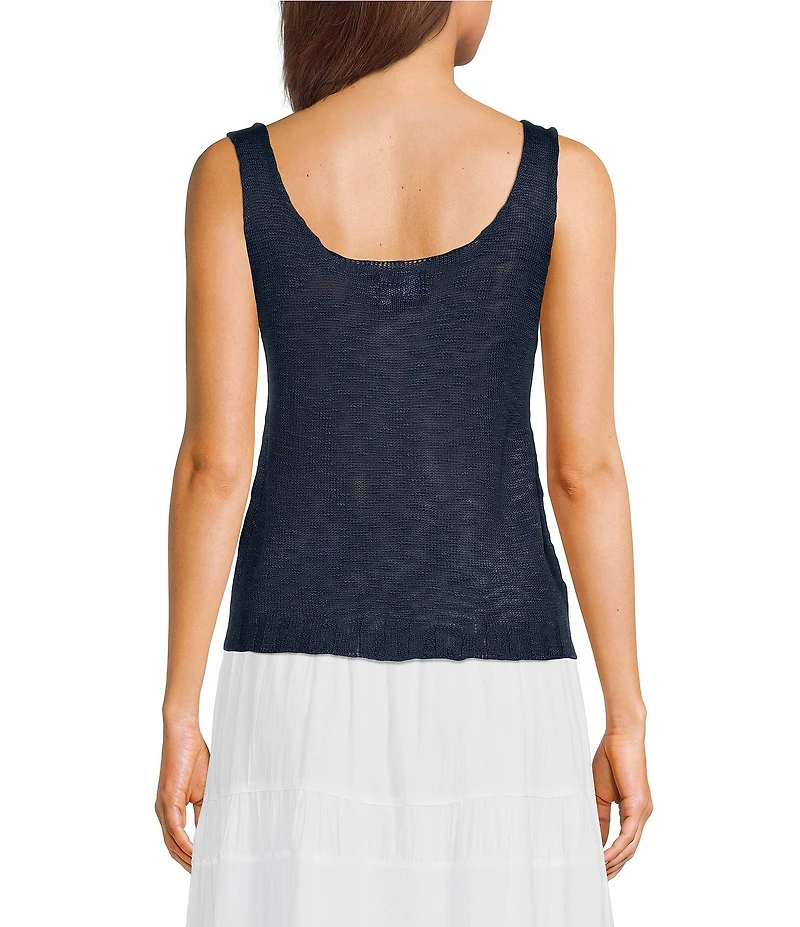 Angie Sleeveless American Flag Scoop Neck Tank Top