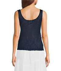Angie Sleeveless American Flag Scoop Neck Tank Top