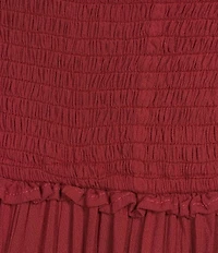 Angie Smocked Bodice Tiered Midi Dress