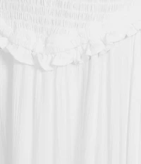 Angie Smocked Bodice Tiered Midi Dress