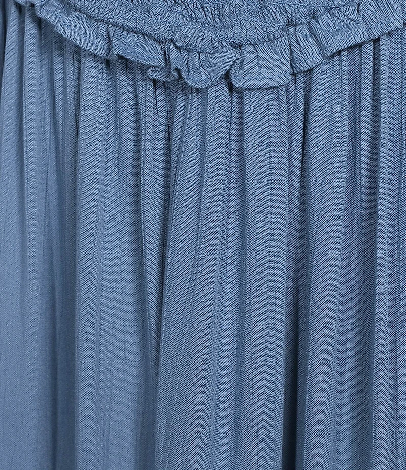 Angie Smocked Bodice Tiered Midi Dress