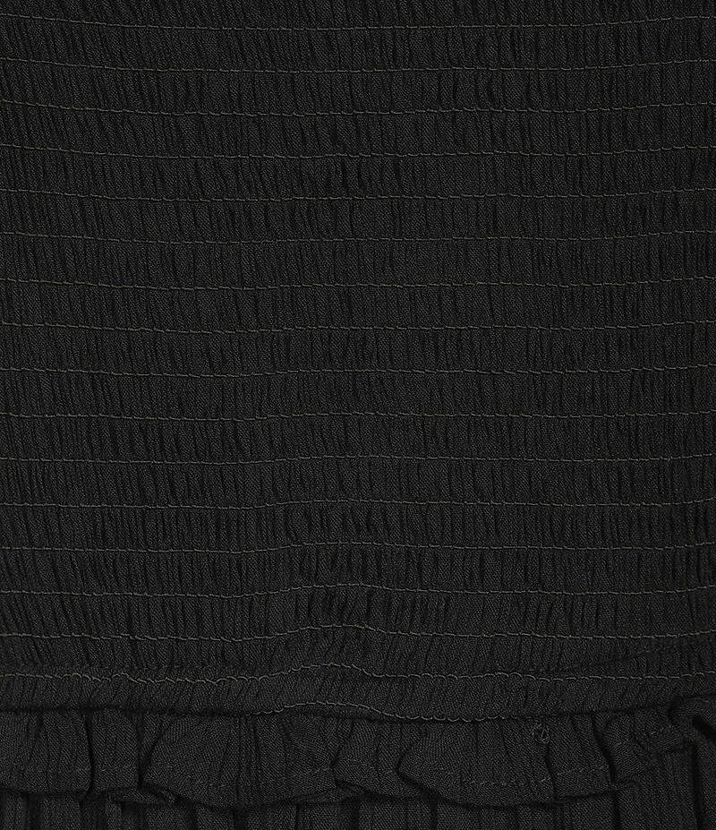 Angie Smocked Bodice Tiered Midi Dress