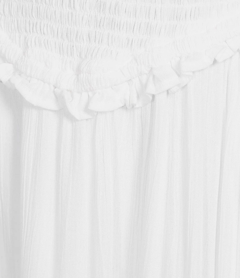 Angie Smocked Bodice Tiered Midi Dress