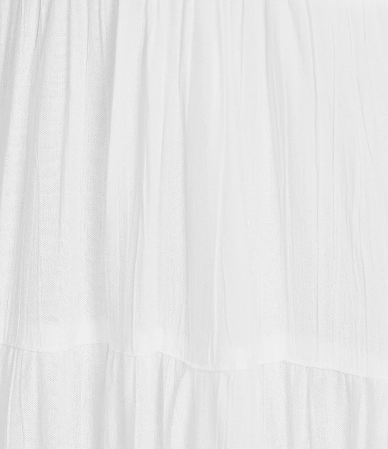 Angie Spaghetti Strap V-Neck Fit & Flare Tank Solid Dress