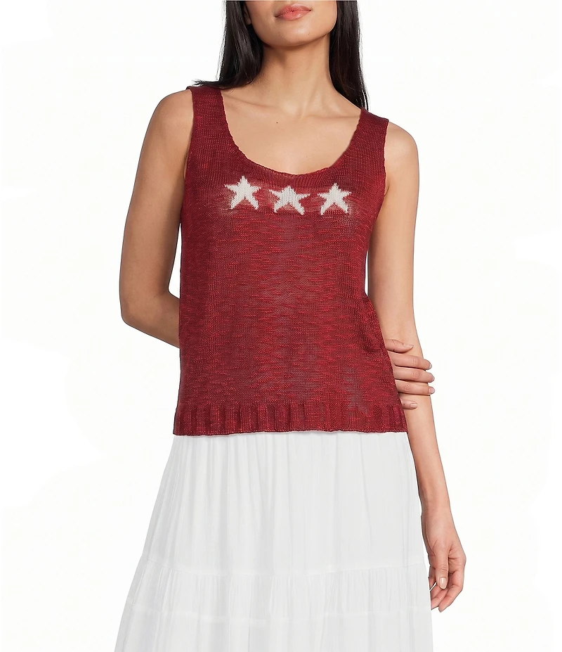 Angie Star Scoop Neck Tank Top