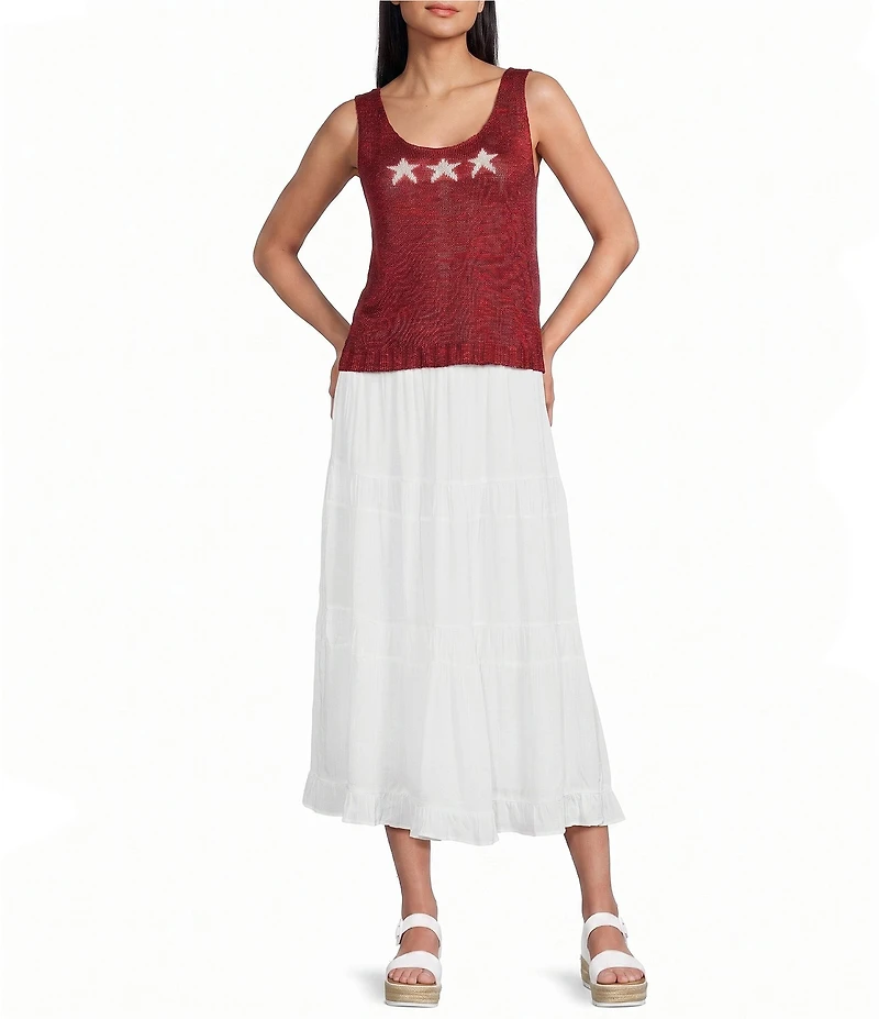 Angie Star Scoop Neck Tank Top