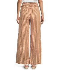 Angie Striped Wide Leg Full Length Pants