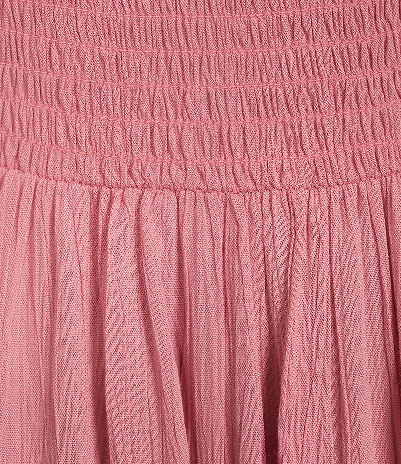 Angie U-Neckline Short Sleeve Empire Midi Dress