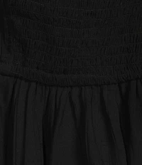 Angie V-Neck Lace Trim Babydoll Top