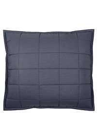 Ann Gish Ready-To-Bed Slub Tencel Quilted Pillow Cover And Insert