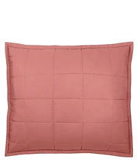 Ann Gish Ready-To-Bed Slub Tencel Quilted Pillow Cover And Insert