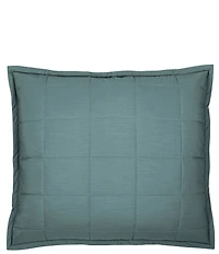 Ann Gish Ready-To-Bed Slub Tencel Quilted Pillow Cover And Insert