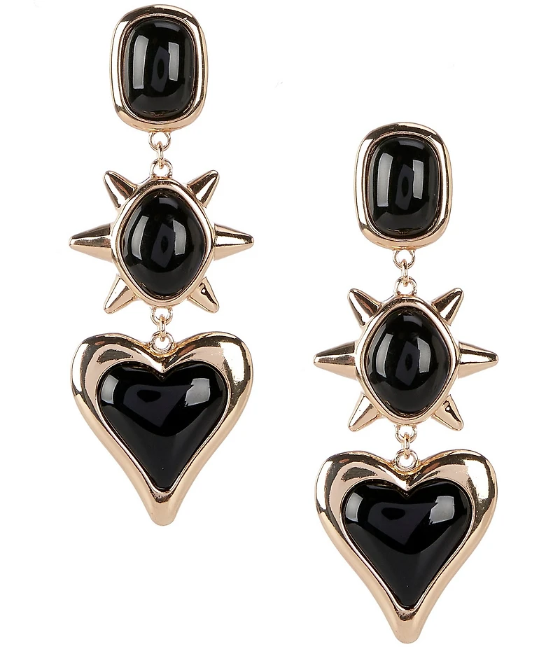 Anna & Ava 3 Stone Linear Earrings