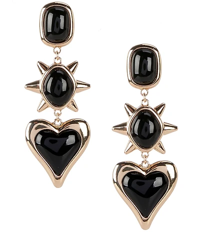 Anna & Ava 3 Stone Linear Earrings