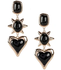 Anna & Ava 3 Stone Linear Earrings