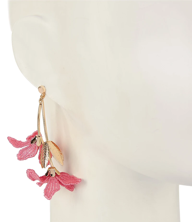 Anna & Ava 3D Flower Statement Drop Earrings