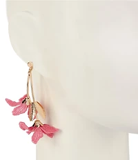 Anna & Ava 3D Flower Statement Drop Earrings