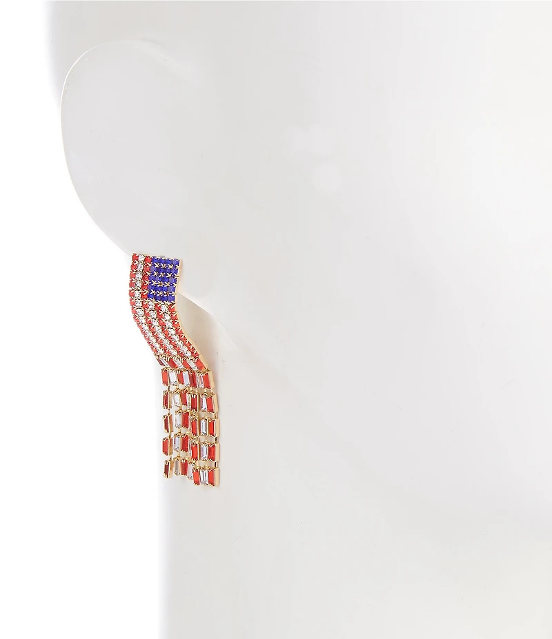Anna & Ava Americana Flag Drop Earrings