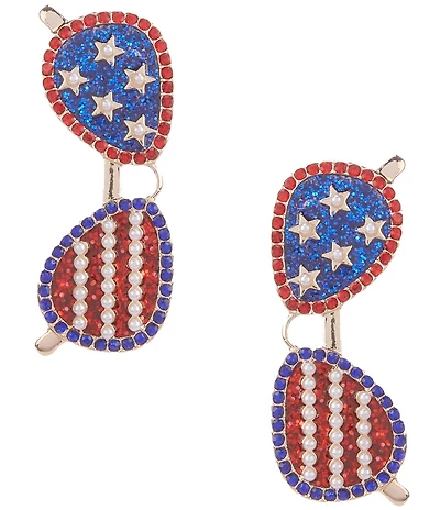 Anna & Ava Americana Sunglasses Drop Earrings