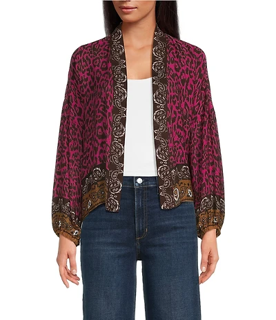 Anna & Ava Animal Western Print Kimono