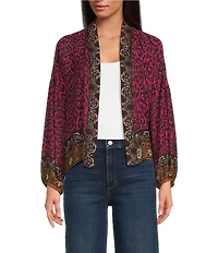 Anna & Ava Animal Western Print Kimono