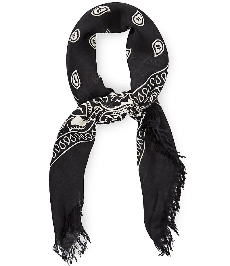 Anna & Ava Bandana Fringe Square Scarf
