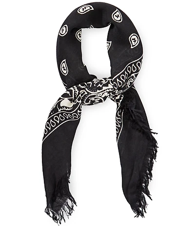 Anna & Ava Bandana Fringe Square Scarf