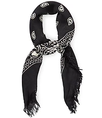 Anna & Ava Bandana Fringe Square Scarf