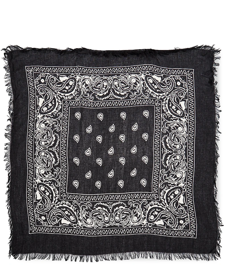 Anna & Ava Bandana Fringe Square Scarf