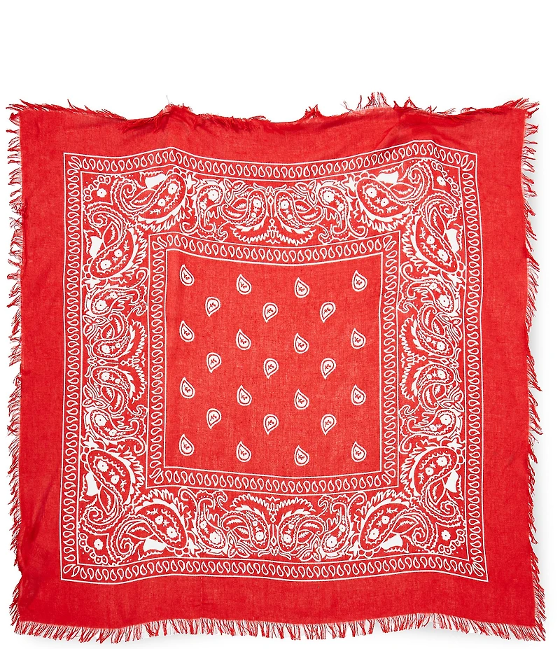 Anna & Ava Bandana Fringe Square Scarf