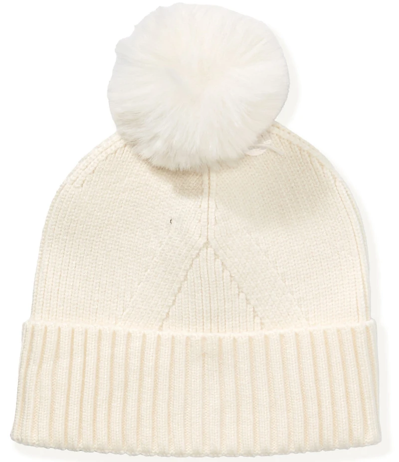 Anna & Ava Basic Knit Beanie with Pom