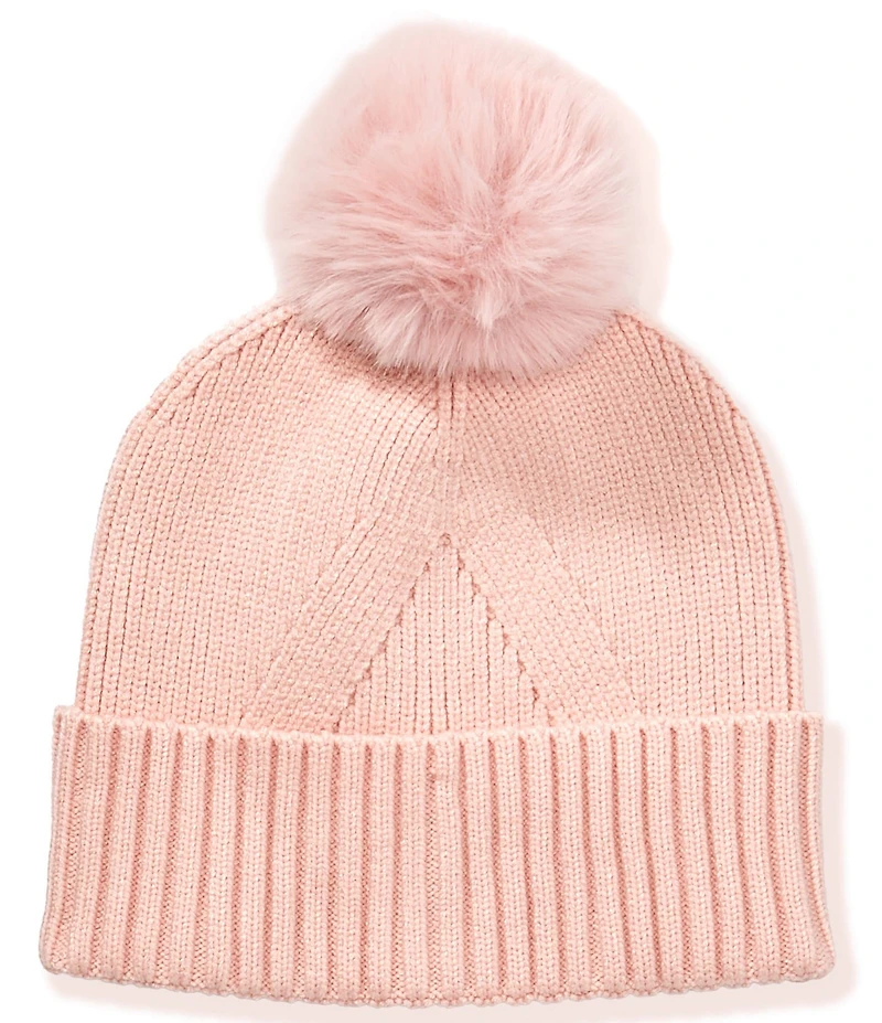 Anna & Ava Basic Knit Beanie with Pom