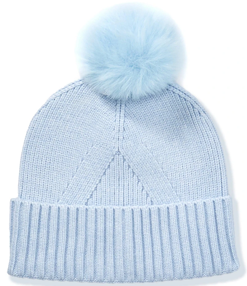 Anna & Ava Basic Knit Beanie with Pom