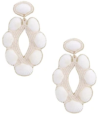 Anna & Ava Beaded Shell Resort Statement Drop Earrings