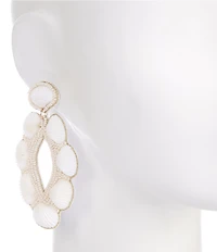 Anna & Ava Beaded Shell Resort Statement Drop Earrings