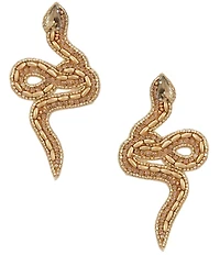 Anna & Ava Beaded Snake Beaded Statement Earrings