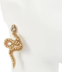 Anna & Ava Beaded Snake Beaded Statement Earrings