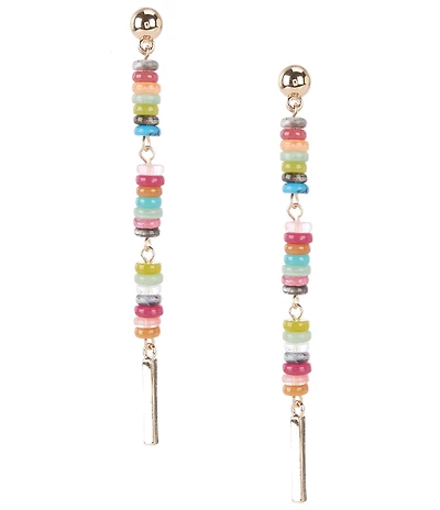 Anna & Ava Beaded Stick Linear Earrings