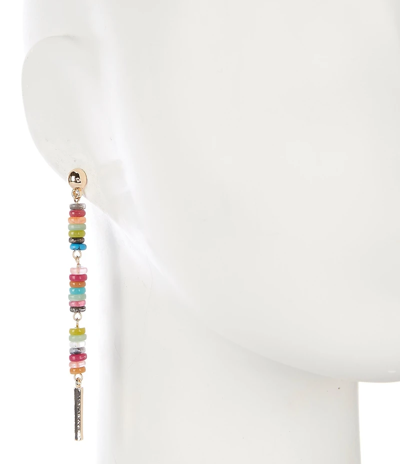 Anna & Ava Beaded Stick Linear Earrings