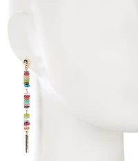 Anna & Ava Beaded Stick Linear Earrings